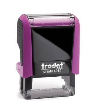 TRODAT PRINTY STAMP 4910 РОЗОВЫЙ + ДИЗАЙН ЛАСТИКА