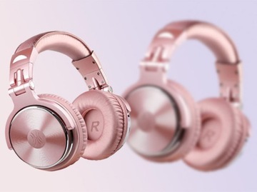 ПРОВОДНЫЕ НАКЛАДНЫЕ НАУШНИКИ ONEODIO PRO 10 РОЗОВОЕ ЗОЛОТО