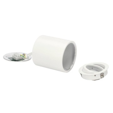 НАВЕРХНОСТНОЕ ОСВЕЩЕНИЕ, КОВРИК, ЦИЛИНДР, ПОДВИЖНАЯ СВЕТОДИОДНАЯ ТРУБКА, GU10, БЕЛЫЙ EDO