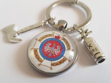 Брелок Пожарная служба Волонтерская пожарная часть День пожарного