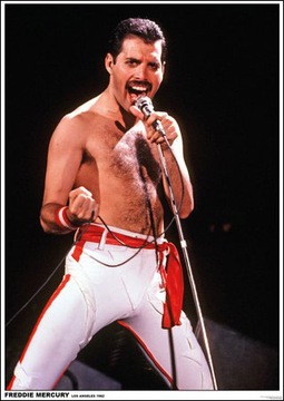 Queen Live Los Angeles 1982 - plakat 59,5x84 cm