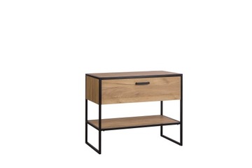 Szafka do Łazienki Loftowa pod Umywalkę 90 cm Dąb