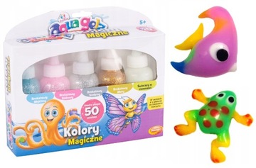 Świecący żel magiczny Aqua Gelz Zestaw kreatywny dla dzieci 5 szt
