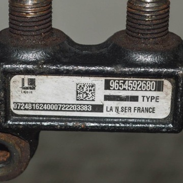 9654592680 LIŠTA VSTŘIKOVAČE CITROEN C4 I LC 1.6 HDI 80KW 2008