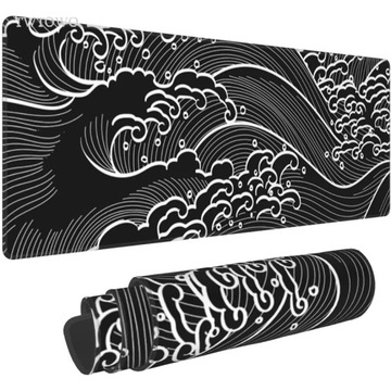 Mouse pad Black And White Japanese