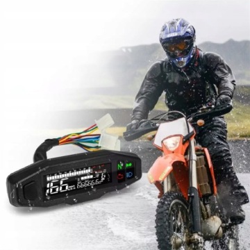 МОТОЦИКЛЕТНЫЙ СПИДОМЕТР LCD МИНИ