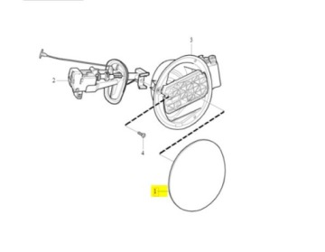 Klapka wlewu paliwa XC60