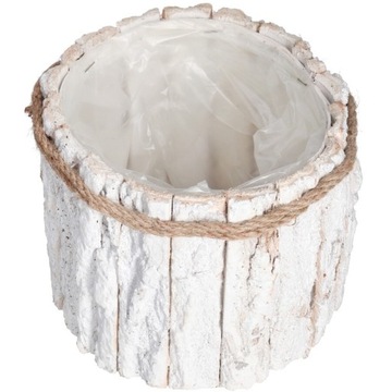 КРЫШКА ДЛЯ ЦВЕТОЧНОГО ГАЗОНА ИЗ БЕЛОЙ ДЕРЕВЯННОЙ КОРЫ ДЛЯ ЦВЕТОЧНЫХ РАСТЕНИЙ