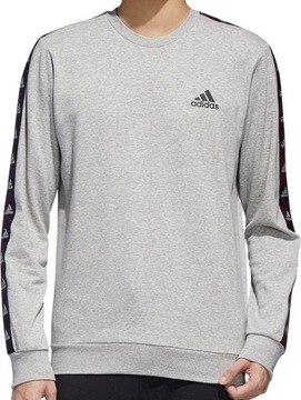 BLUZA MĘSKA ADIDAS ESSENTIALS TAPE MIEJSKA SZARA rozmiar S