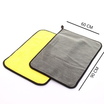 БОЛЬШОЕ МЯГКОЕ И Впитывающее ПОЛОТЕНЦЕ ИЗ МИКРОФИБРЫ 60Х90 ДЛЯ МЫТЬЯ И СУШКИ АВТОМОБИЛЯ %