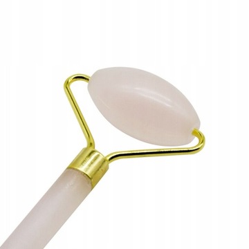 МАССАЖЕР ДЛЯ ЛИЦА, 100% РОЗОВЫЙ ЖАДЕИТ, РОЛИК-РОЗА