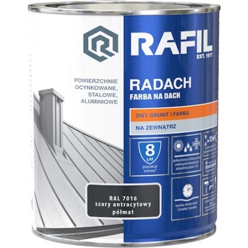 RAFIL RADACH АНТРАЦИТОВЫЙ СЕРЫЙ ПОЛУМАТОВЫЙ 7016 10л