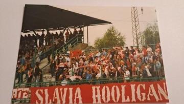 PRIBRAM - SLAVIA PRAHA 2000/2001 ZDJĘCIE KIBICE HOOLIGANS ULTRAS