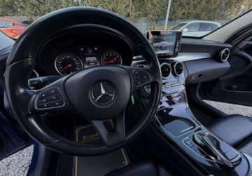 Mercedes Klasa C W205 Limuzyna 200 184KM 2015 Mercedes-Benz Klasa C lift AUTOMAT SKORY 184KM LED perfekcyjny navi, zdjęcie 29