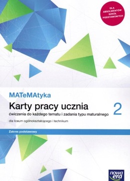 MATeMAtyka 2 LO KARTY PRACY Z/P NOWA ERA 2020