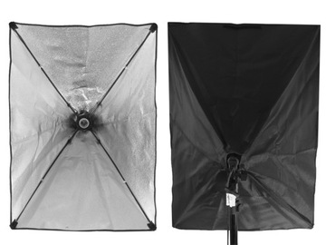 ZESTAW STUDYJNY SOFTBOX 50x70 STATYW ŻARÓWKA 500W fot PORTRETOWA PRODUKTOWA