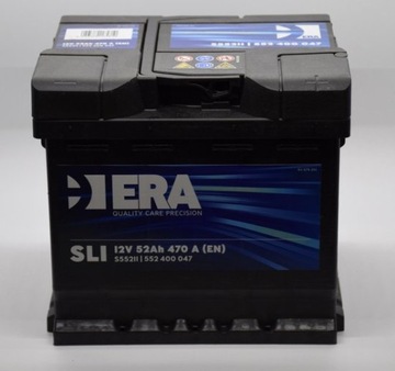 AKUMULATOR Era 12V 52Ah 470A P+ 3 lata gwarancji