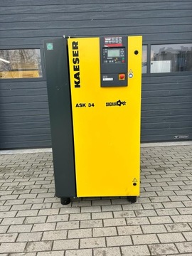 KOMPRESOR ŚRUBOWY KAESER ASK 34 18.5kw 8bar 3.5m3 JAK NOWY