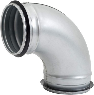 Kolanko fi 140 mm 90 stopni ocynk z uszczelkami