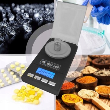 ELEKTRONICZNA WAGA JUBILERSKA 20g/0.001g PRZENOŚNA + naklejka