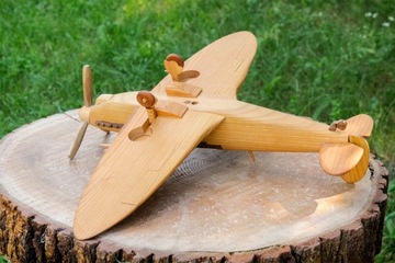 Большая МОДЕЛЬ деревянного истребителя Spitfire