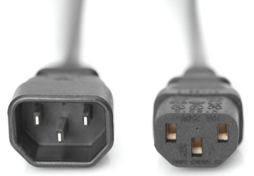 DIGITUS Kabel zasilający przedłużacz C14 C13 1.8m