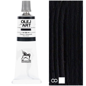 Farba Olejna OILS FOR ART artystyczne Renesans 60ml 50 CZERŃ Z WINOROŚLI