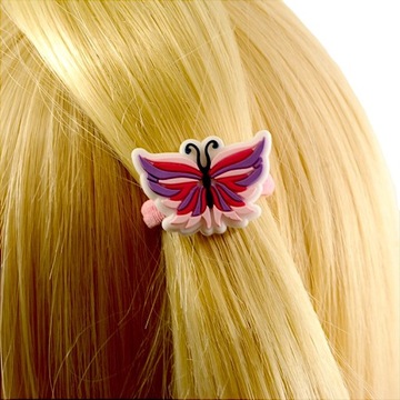 Бабочки Резинки для волос детские, махровые салфетки с бабочками