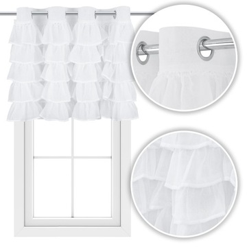 Firanki falbany 160X70 falbanki firany ROLETKA Z FALBANKAMI PANEL