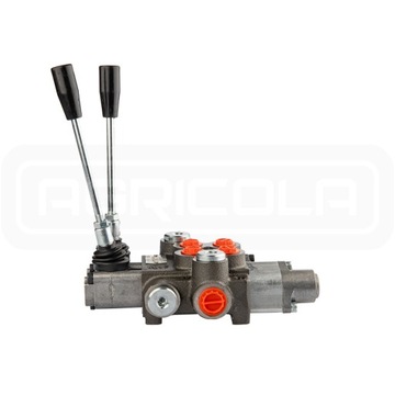 2-СЕКЦИОННЫЙ ГИДРАВЛИЧЕСКИЙ РАСПРЕДЕЛИТЕЛЬ, 40Л, 1-СТОРОННЯЯ ЗАЩЕЛКА ДЛЯ БАДЕСТНОСТИ ДВИГАТЕЛЯ