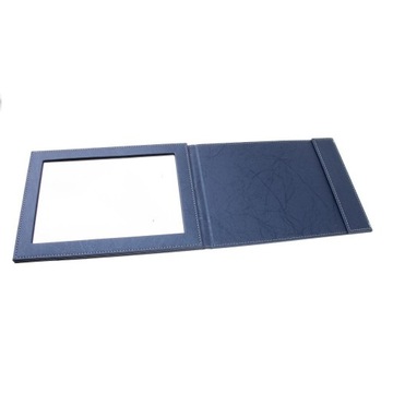 Składane lusterko podróżne PU Skórzany blat / stojak