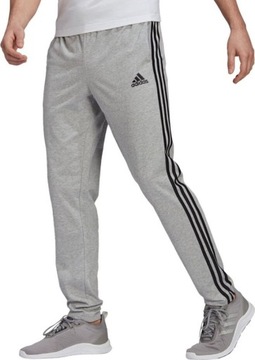 SPODNIE MĘSKIE ADIDAS ESSENTIALS SINGLE SZARE GK8998 r M