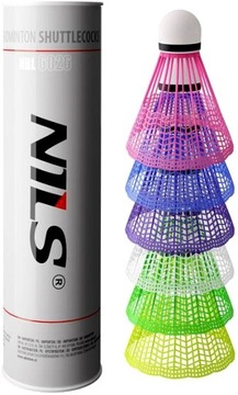 Набор 9 в 1 для бадминтона 2 шт. Ракетки + 6 шт. Красочные воланы