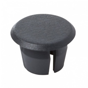 10 mm - ZAŚLEPKA OTWORU płaska - ANTRACYT 100 szt