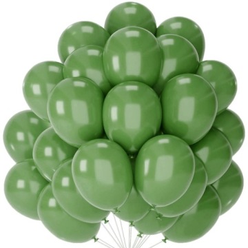 BALONY LATEKSOWE ZIELONE DUŻE 12