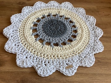 DYWAN MANDALA OKRĄGŁY 60 cm BAWEŁNA ŚREDNICA WYBÓR KOLORÓW