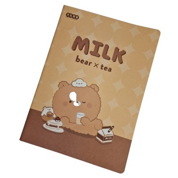 Zeszyt Notatnik Bear B5 Notebook Miś Brąz Wzór 4