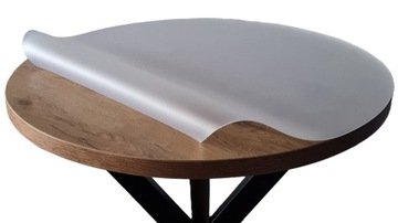 Mata ochronna na stół soft and glass - miękkie szkło - średnica 85 cm - mat