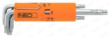 Klucze Torx długie T10-T50 zestaw 8szt. Neo 09-524