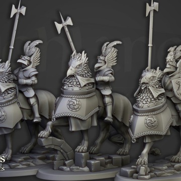 Knights of the Rising Sun - Highlands Miniatures - Demigryph Knights