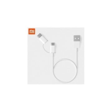 Xiaomi 2in1 USB Micro USB + USB Type-C кабель 30см