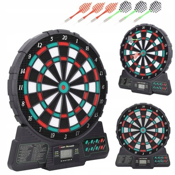 TARCZA DO DARTA GRY DART RZUTKI ELEKTRONICZNA TABLICA GRA DLA 8 GRACZY