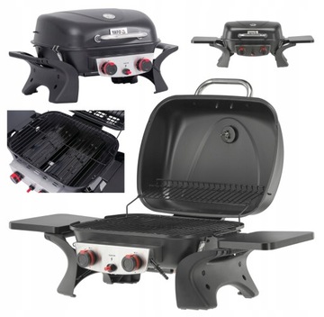 GRILL GAZOWY PRZENOŚNY YAKE 2 PALNIKI 5KW YAKE YG-20005