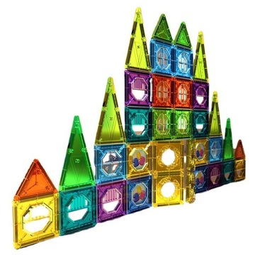 KLOCKI MAGNETYCZNE PANELE NEODYMOWE 56 EL ZESTAW