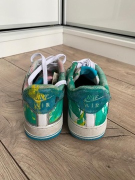 КРОССОВКИ NIKE AIR FORCE SPACE JAM 40.5 25.5 ПЕРЕКРАШЕННЫЕ