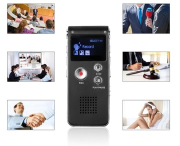 ЦИФРОВОЙ ДИКТОФОН С ОБНАРУЖЕНИЕМ ЗВУКА 8 ГБ 500H MP3 ЗАПИСЬ ОШИБОК КРОВАТЬ