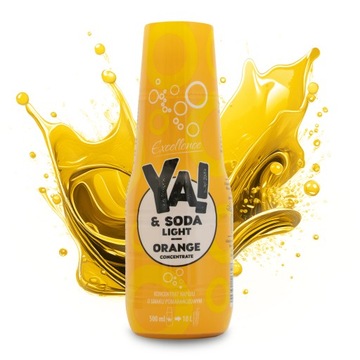 Koncentrat napoju do saturatora o smaku pomarańczowym 500 ml YA!&SODA LIGHT