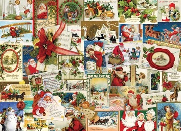 Пазл 1000 винтажных рождественских открыток 6000-0784