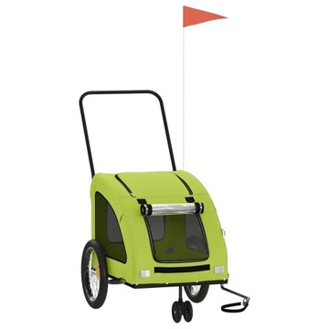 PRZYCZEPKA ROWEROWA DLA PSA 45KG ODBLASKI PLANDEKA
