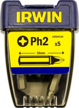 Насадки Биты Ph2 x 50мм 5шт IRWIN 10504336